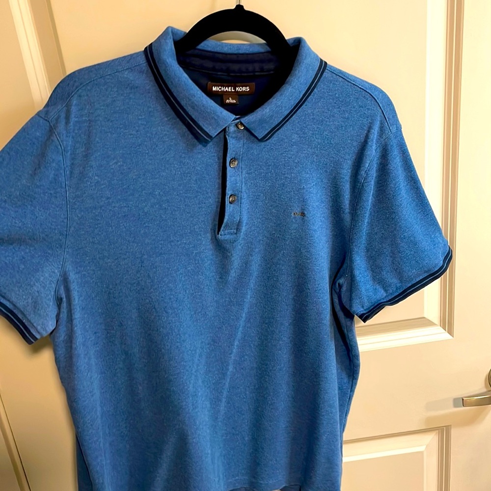 Michael Kors Blue Polo Size Large